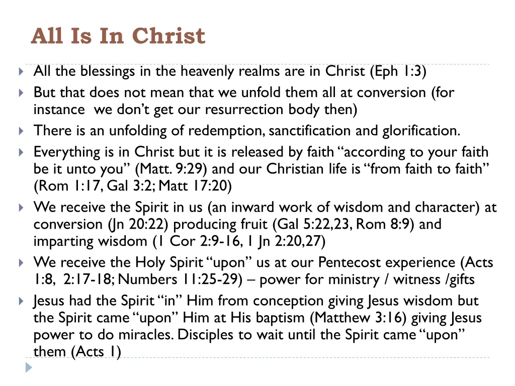 all is in christ