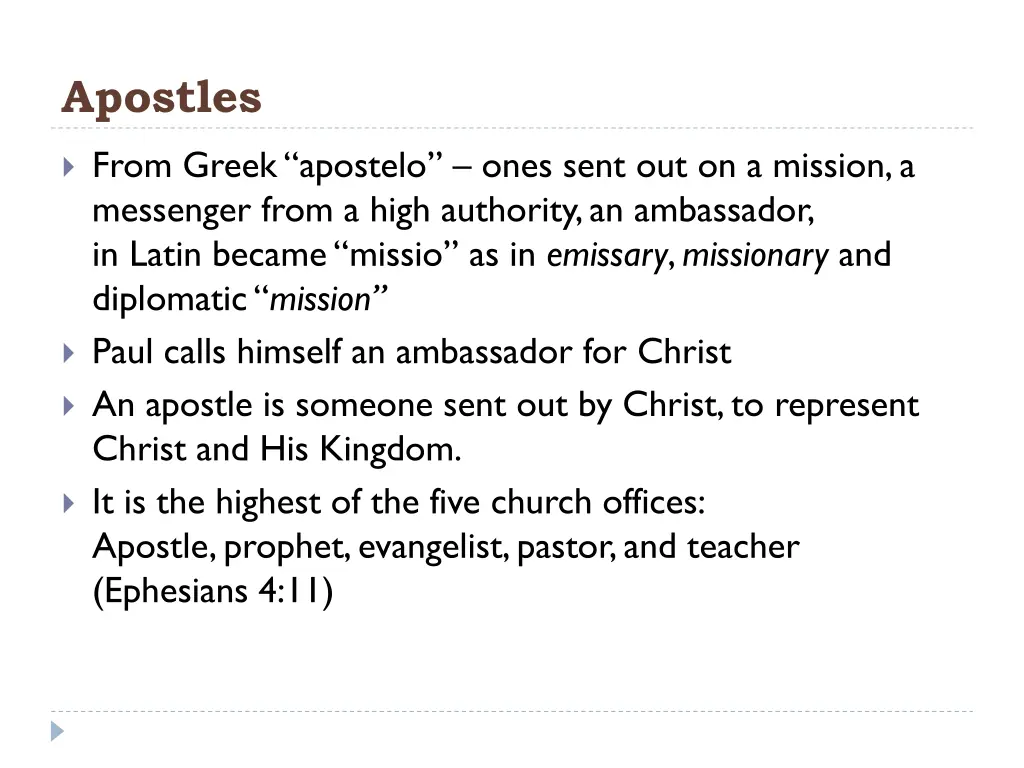 apostles