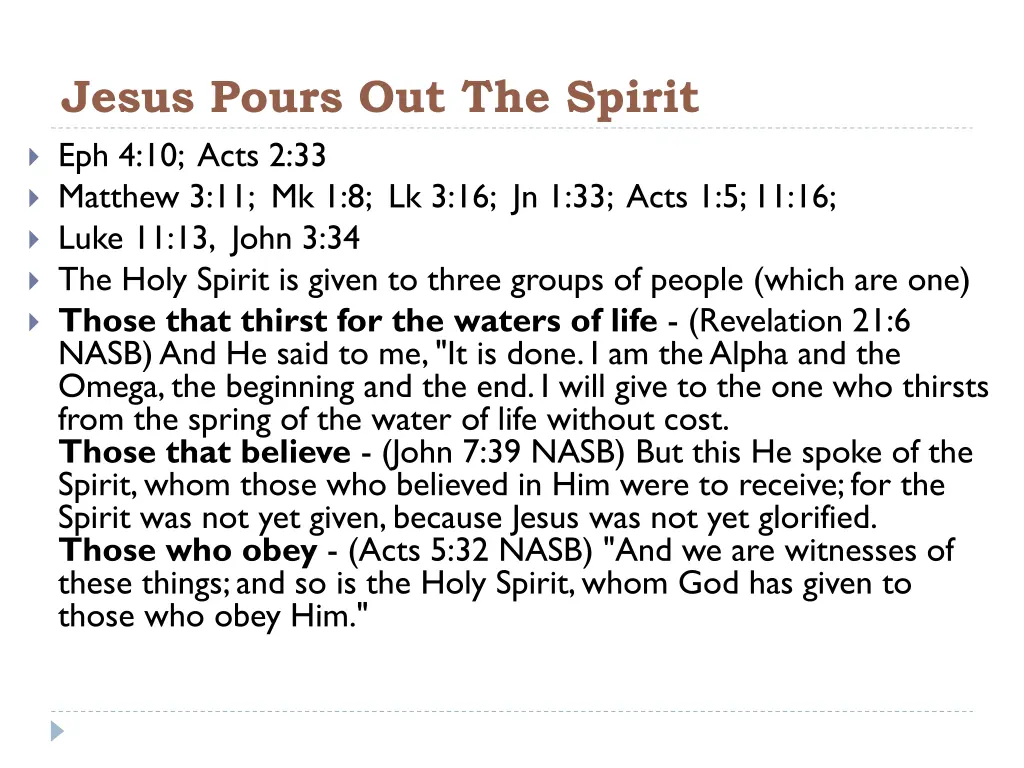 jesus pours out the spirit eph 4 10 acts