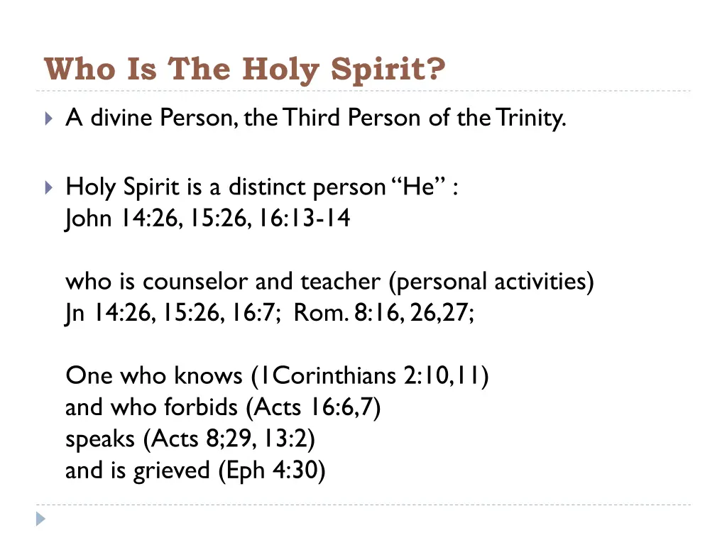 who is the holy spirit