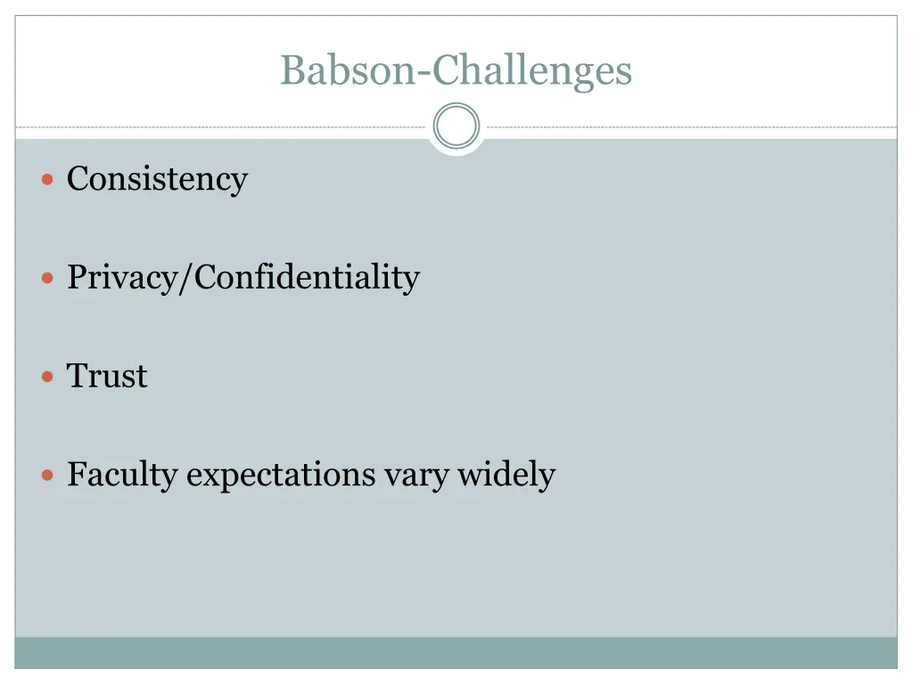 babson challenges