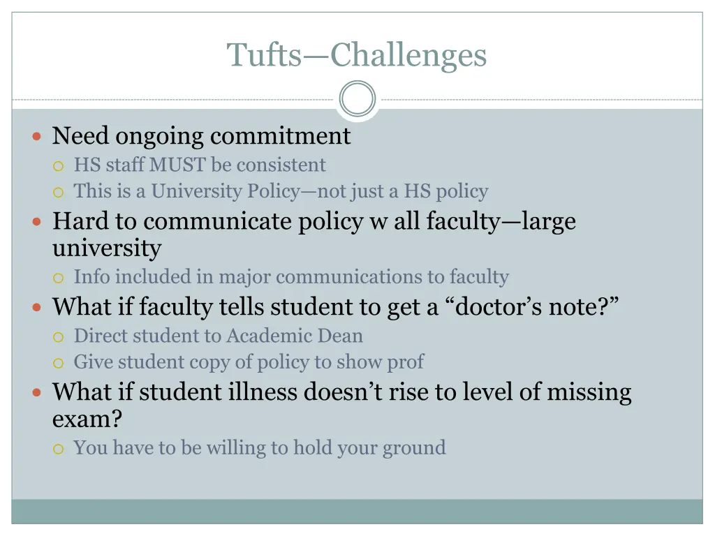 tufts challenges