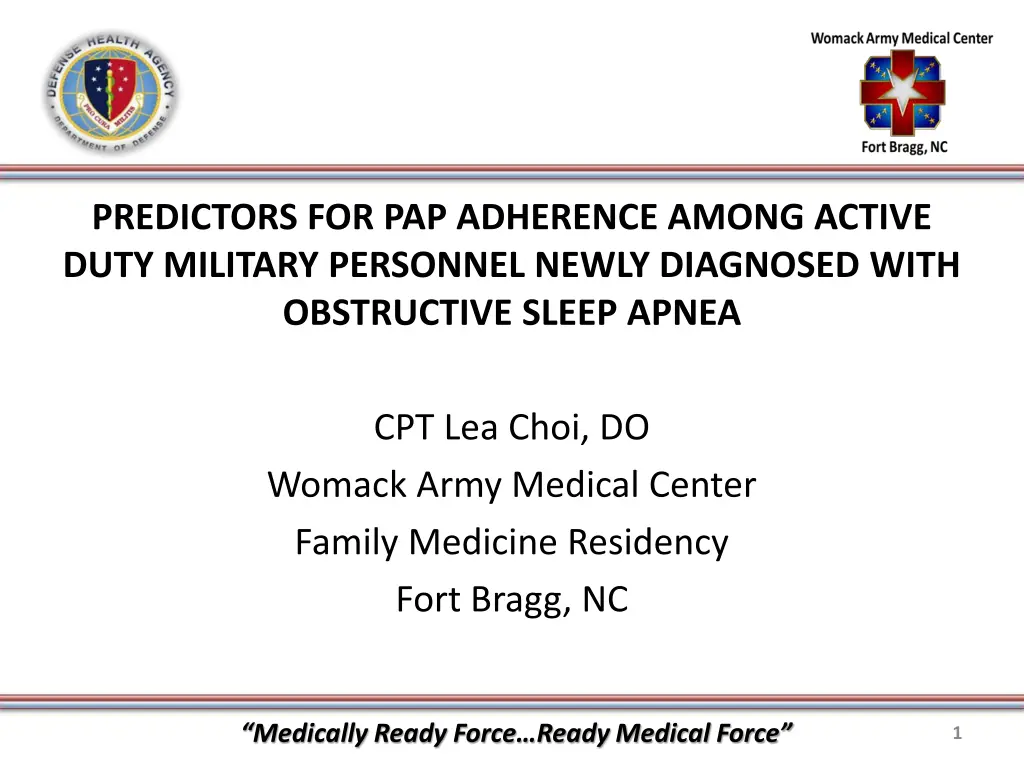predictors for pap adherence among active duty