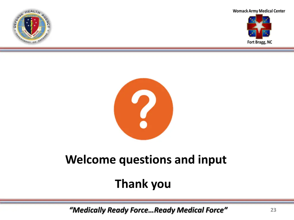 welcome questions and input