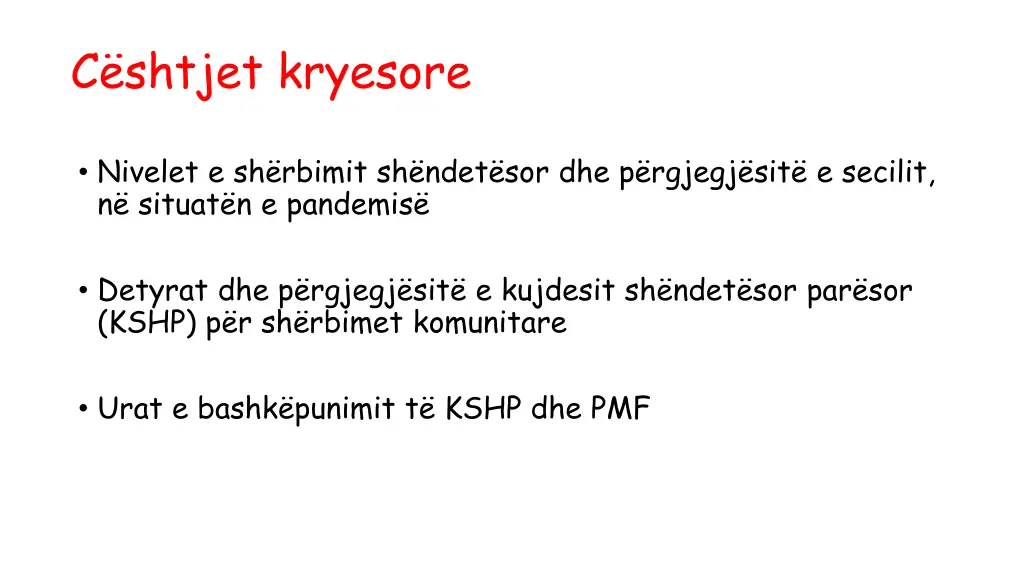 c shtjet kryesore