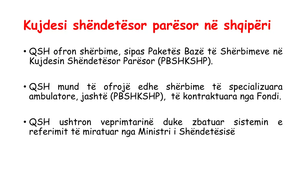 kujdesi sh ndet sor par sor n shqip ri