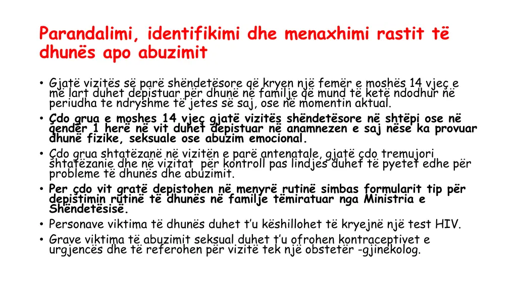 parandalimi identifikimi dhe menaxhimi rastit