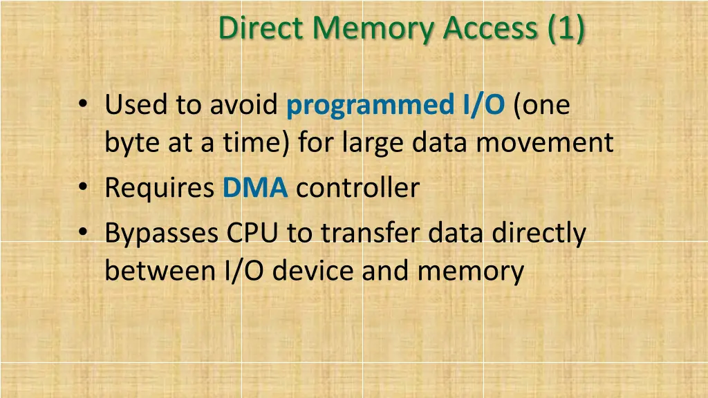 direct memory access 1