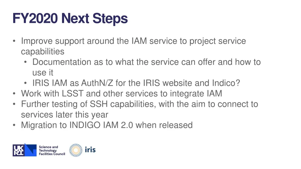 fy2020 next steps