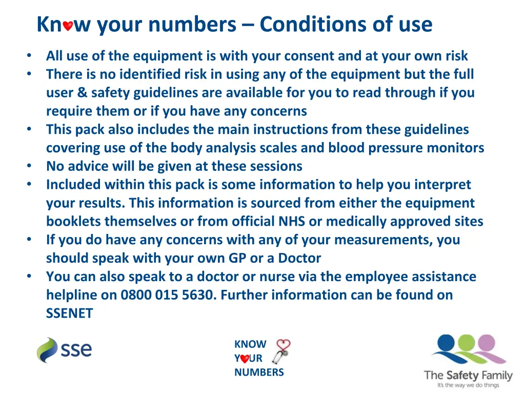kn w your numbers conditions of use