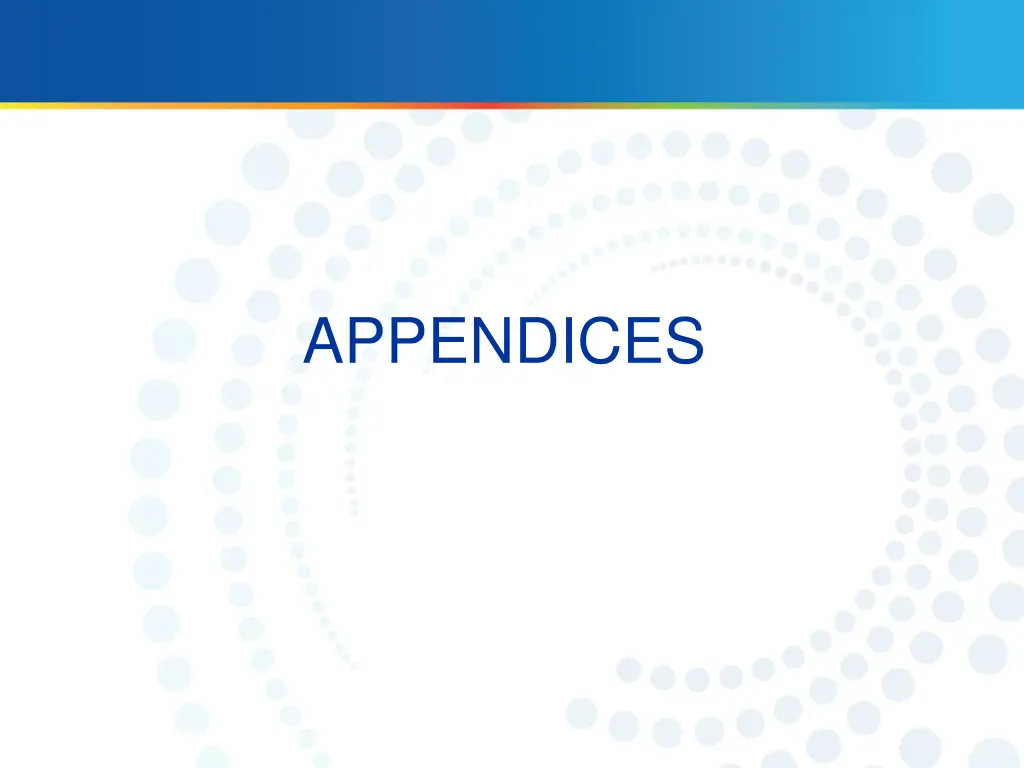 appendices