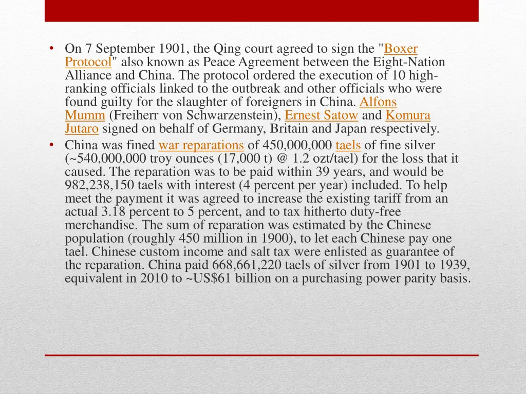 on 7 september 1901 the qing court agreed to sign