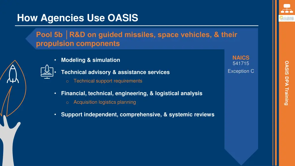 how agencies use oasis 6