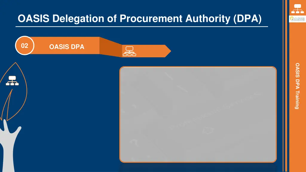 oasis delegation of procurement authority dpa