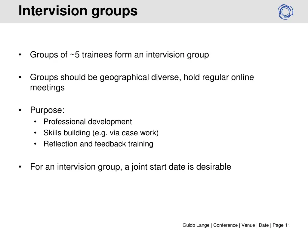 intervision groups
