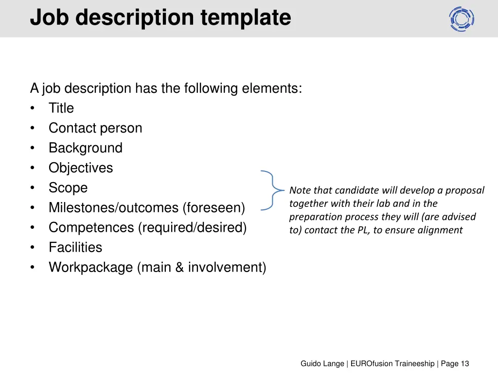 job description template