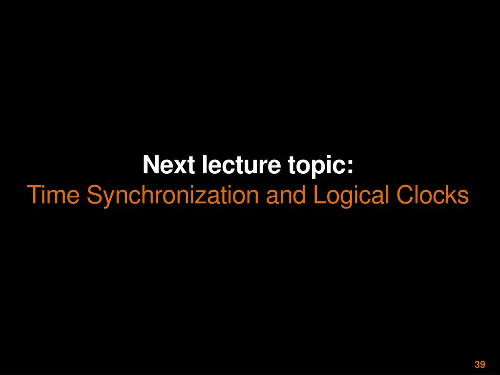 next lecture topic