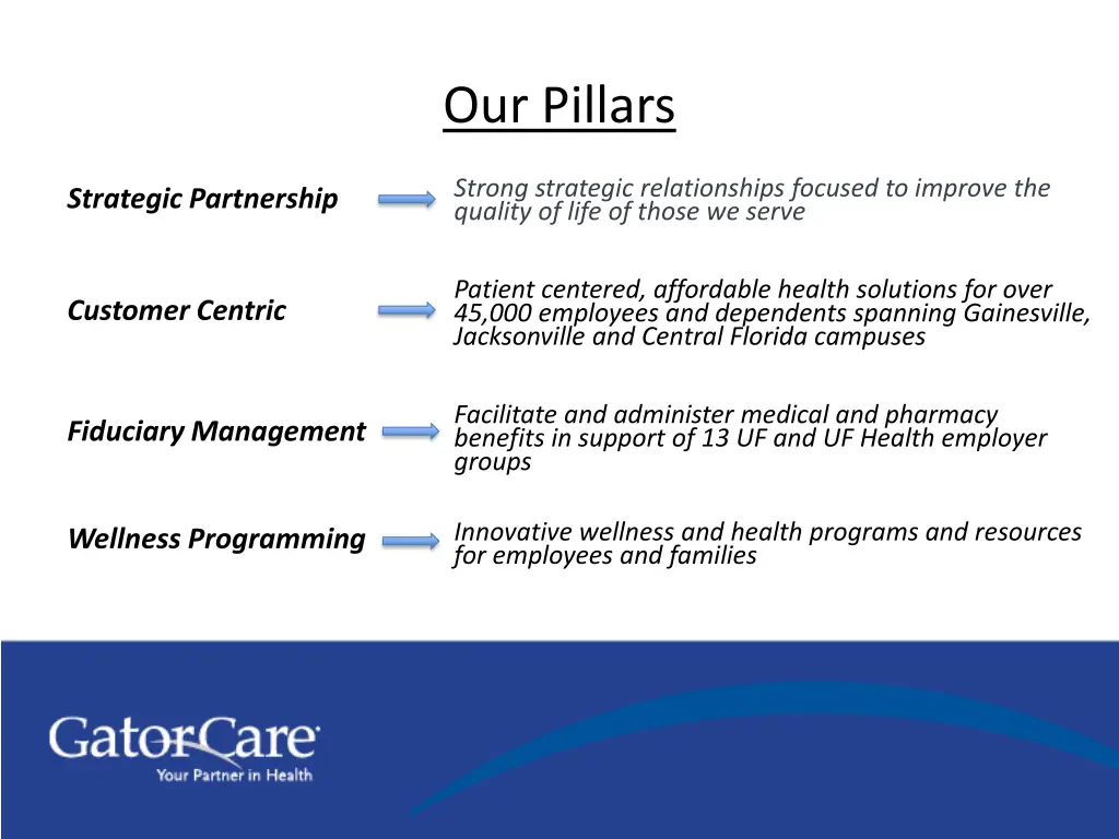 our pillars