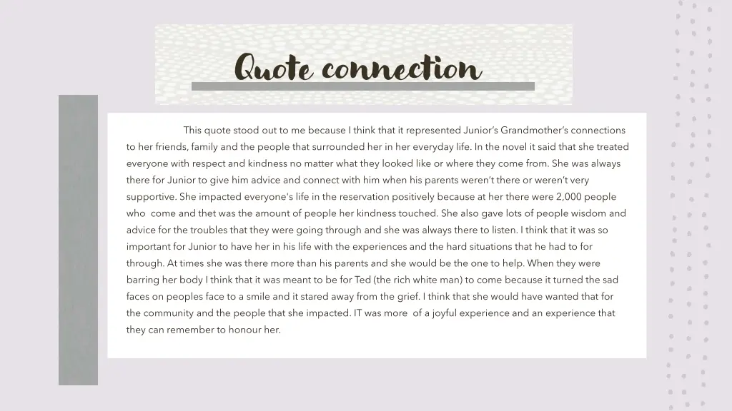quote connection 1