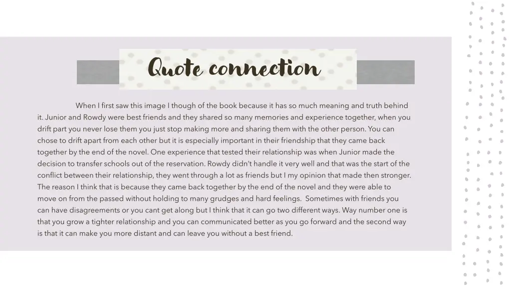 quote connection