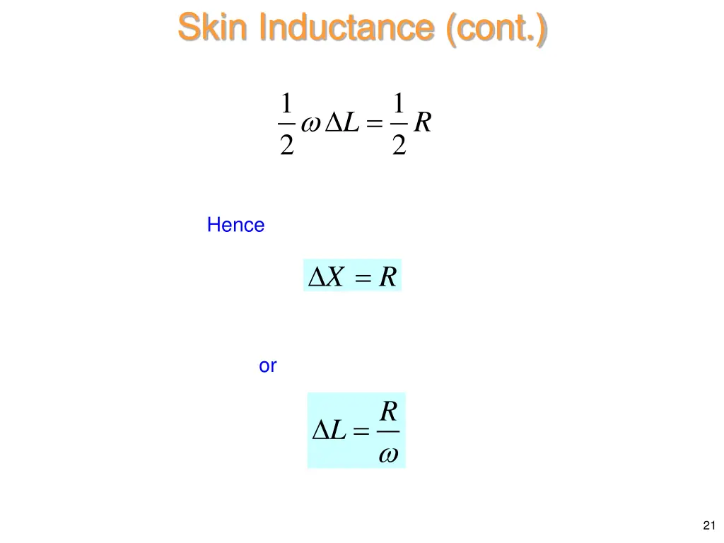 skin inductance cont 2