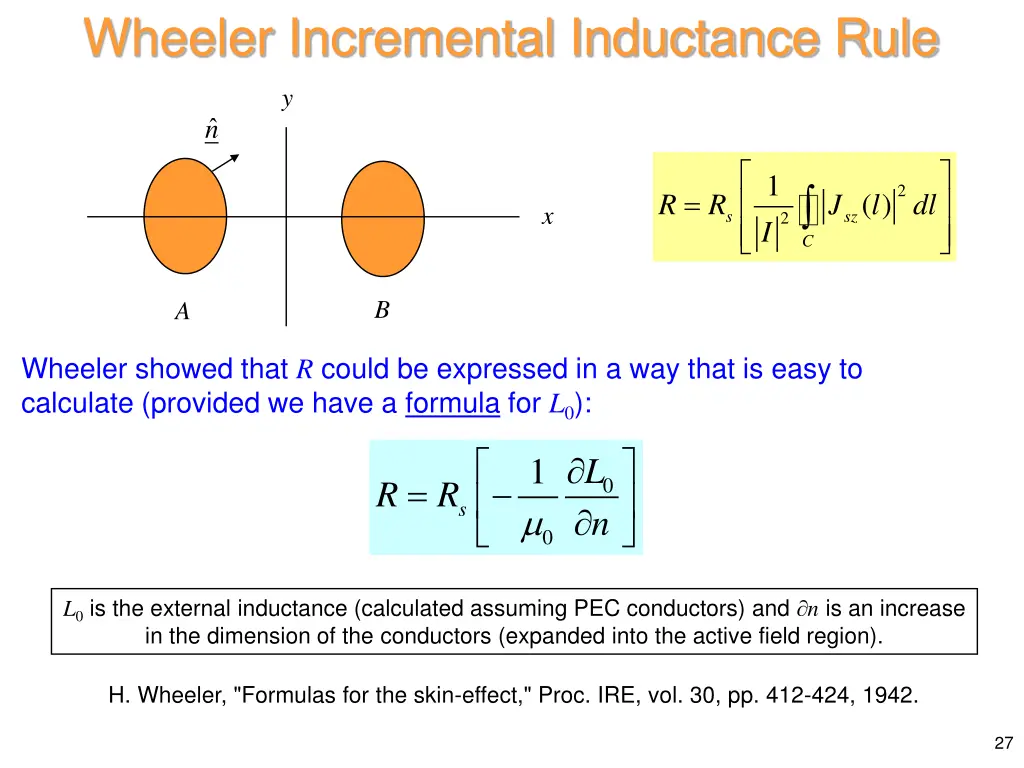 wheeler incremental inductance rule