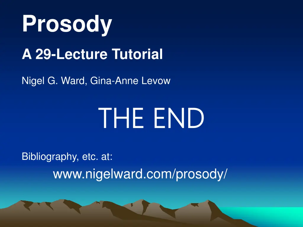 prosody 1
