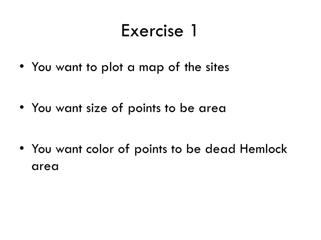 exercise 1