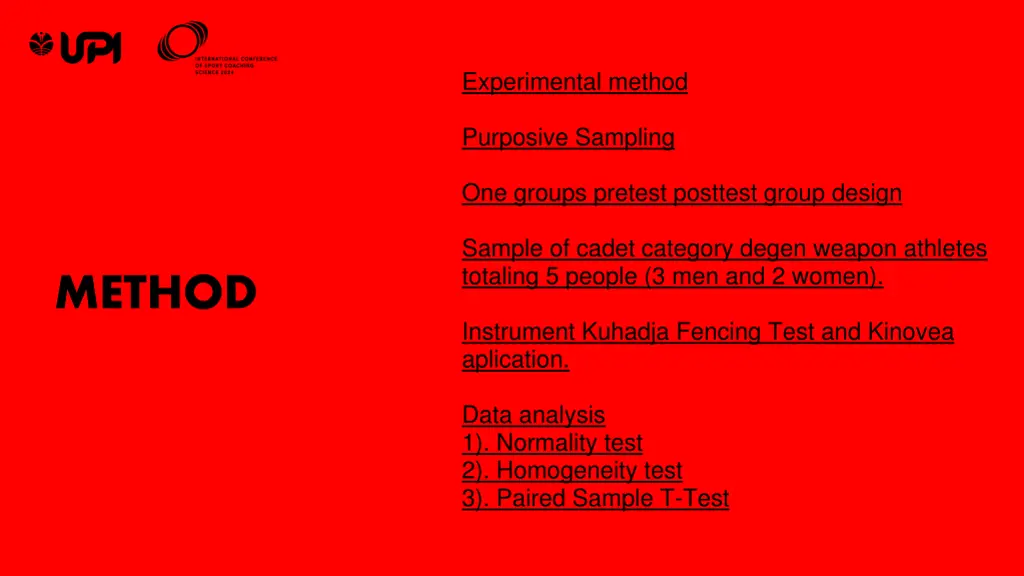 experimental method
