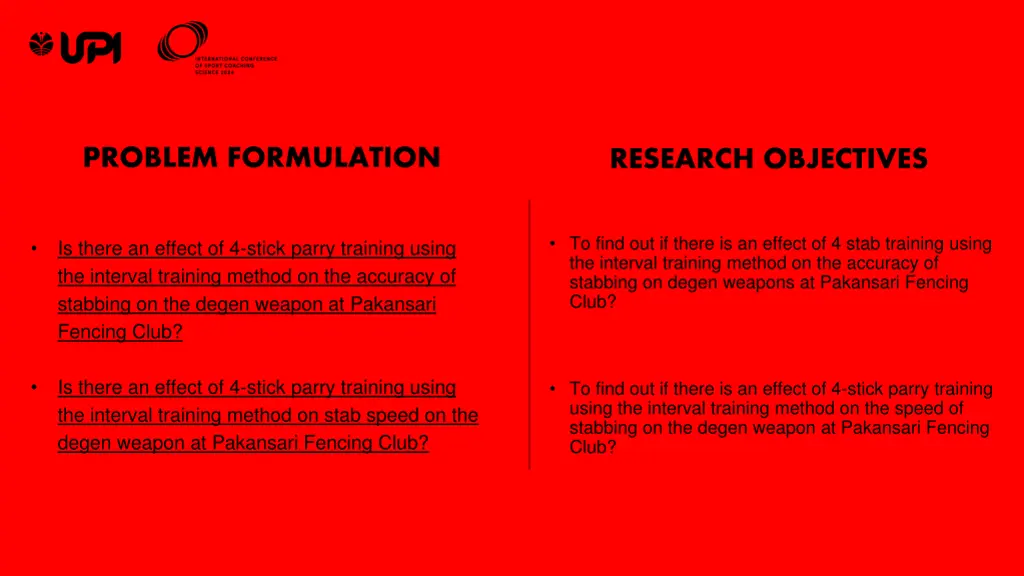 problem formulation