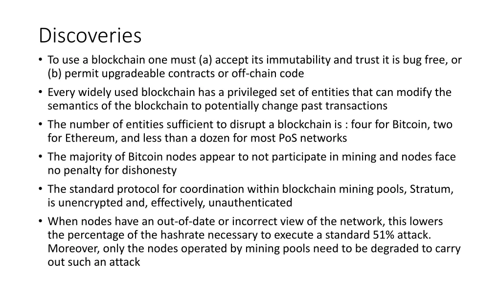 discoveries to use a blockchain one must a accept