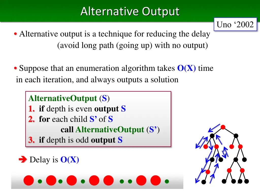 alternative output