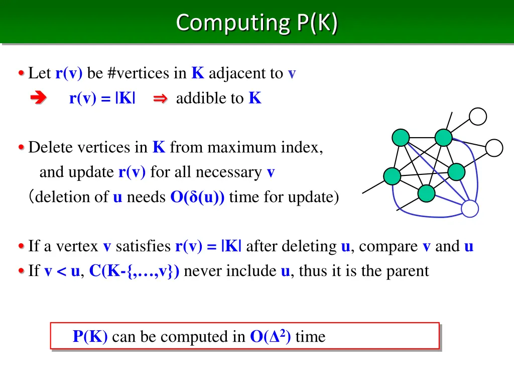 computing p k