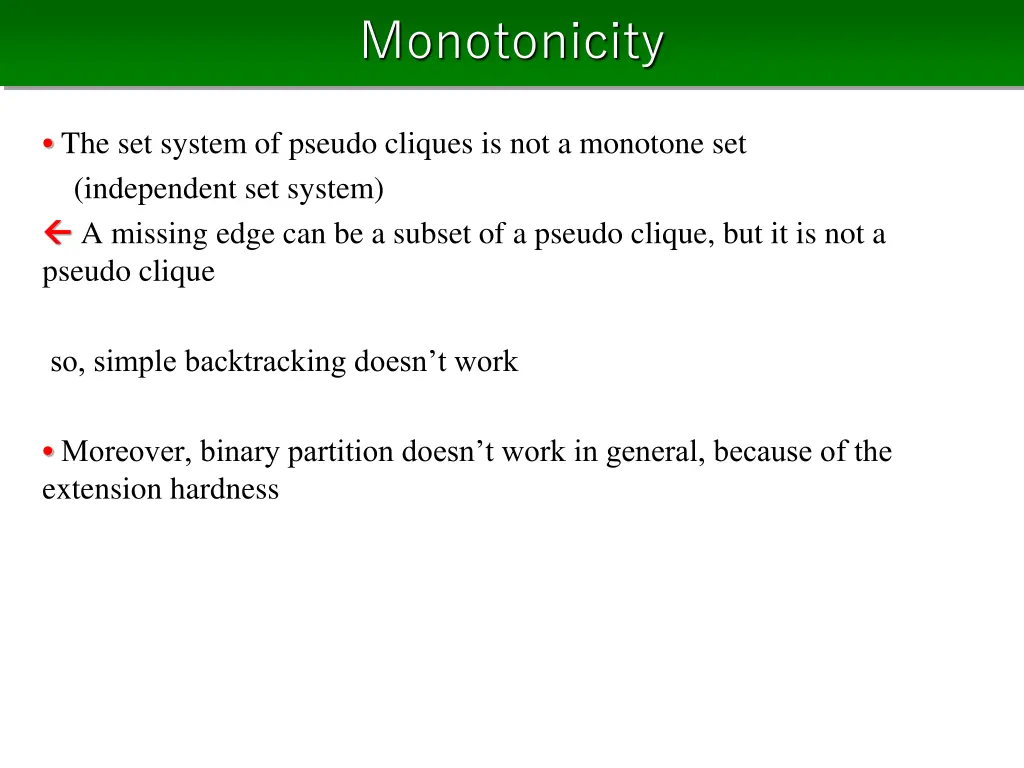 monotonicity
