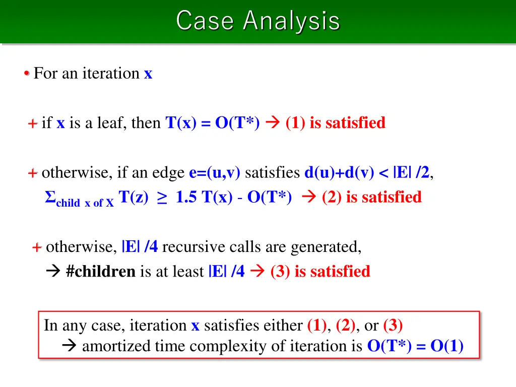case analysis