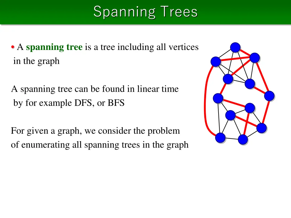 spanning trees