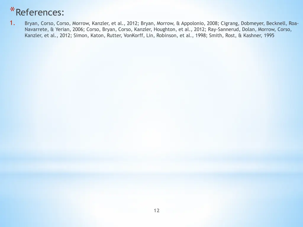 references 1 bryan corso corso morrow kanzler