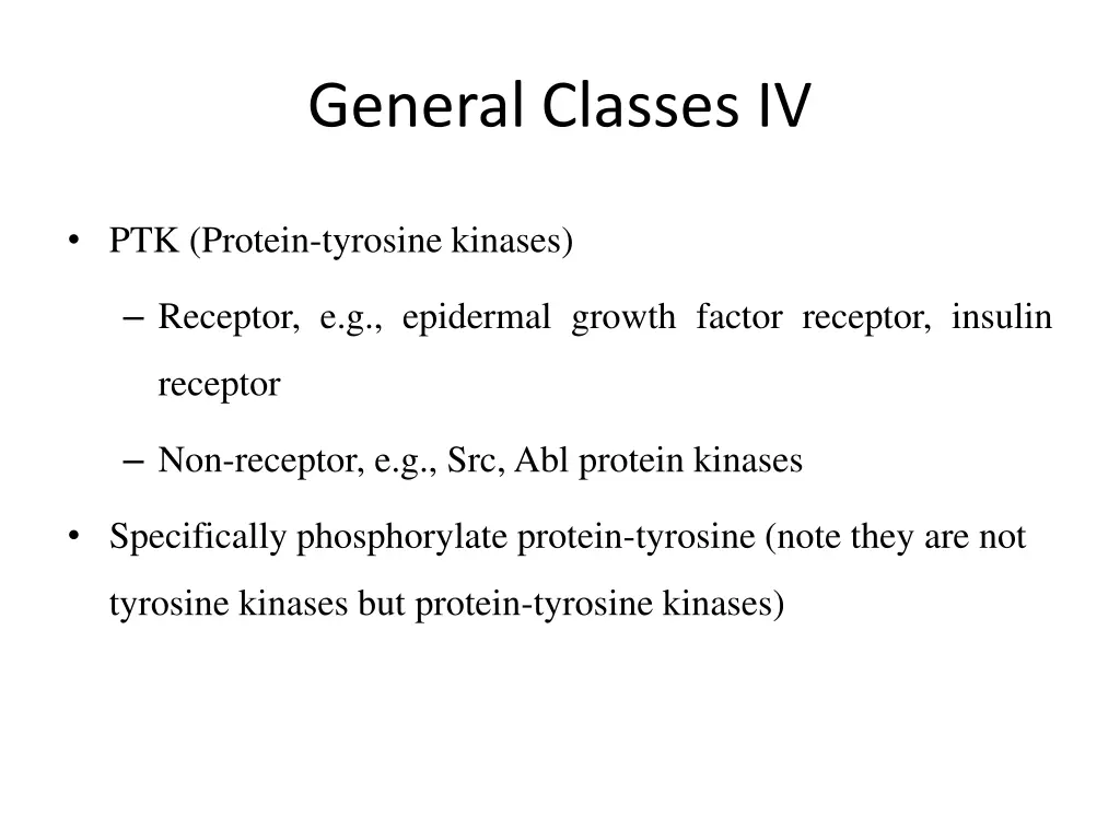 general classes iv