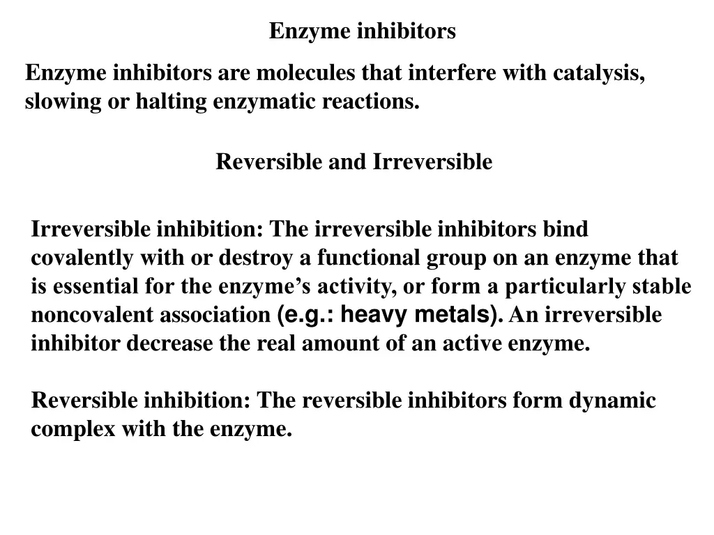 enzyme inhibitors