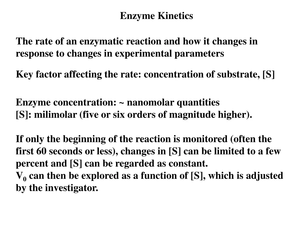 enzyme kinetics