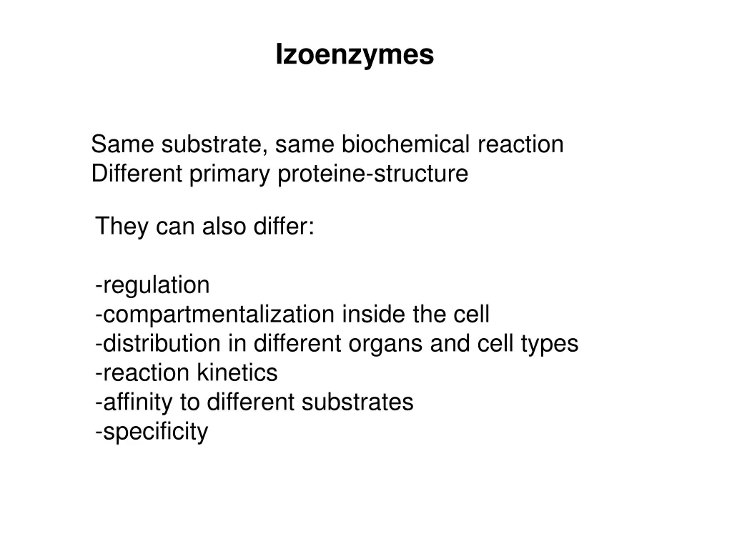 izoenzymes