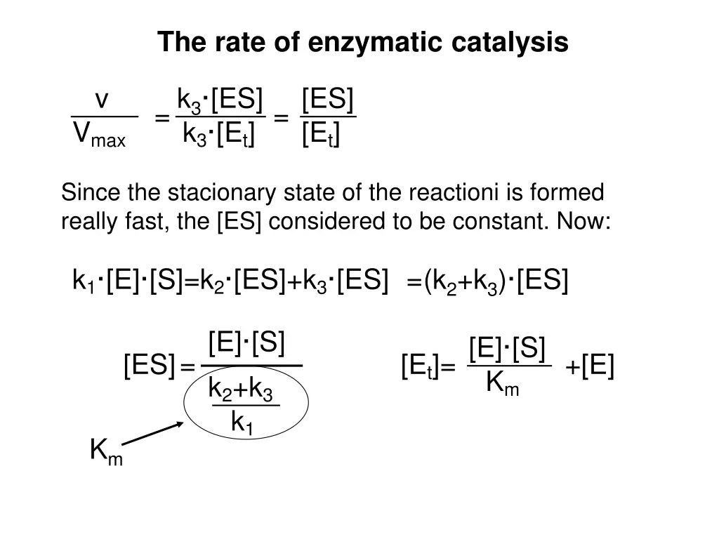 the rate of enzymatic catalysis 1