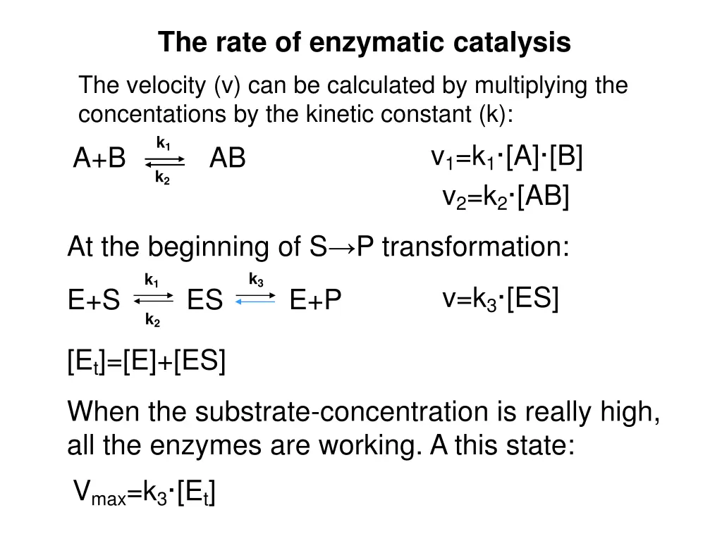 the rate of enzymatic catalysis