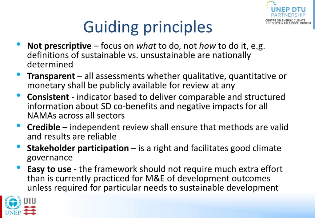 guiding principles
