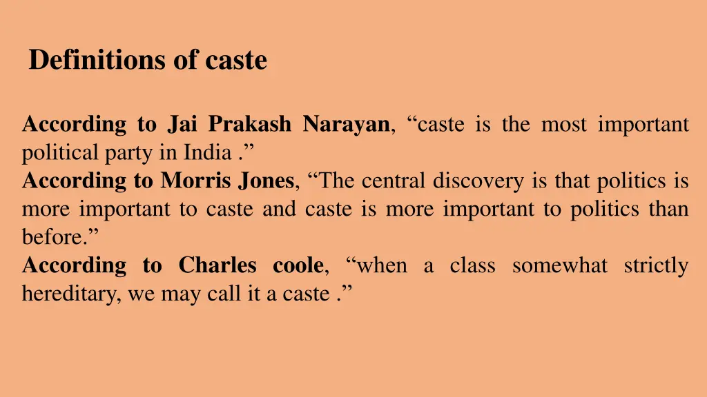 definitions of caste