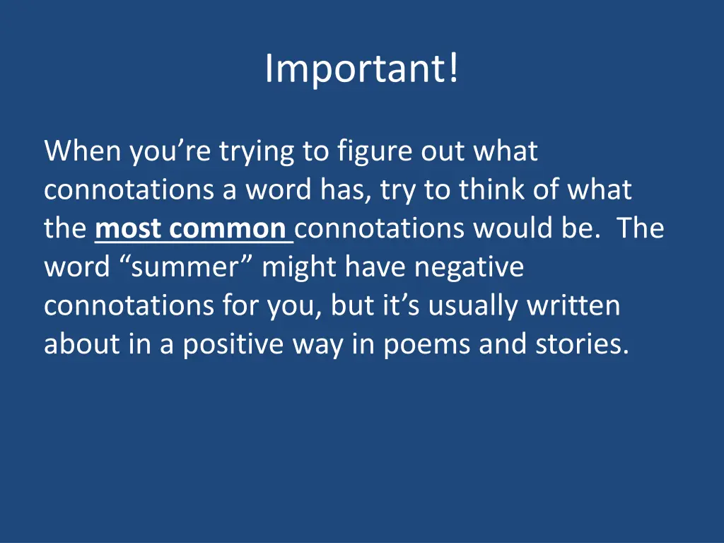 important