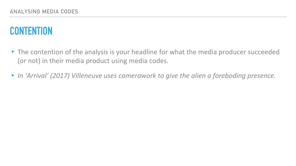 analysing media codes 1