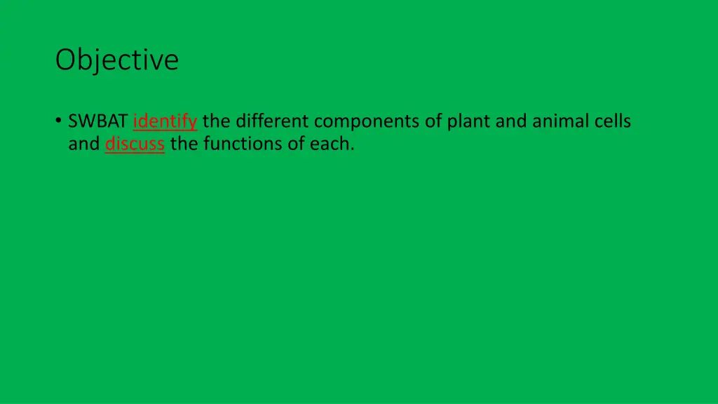 objective