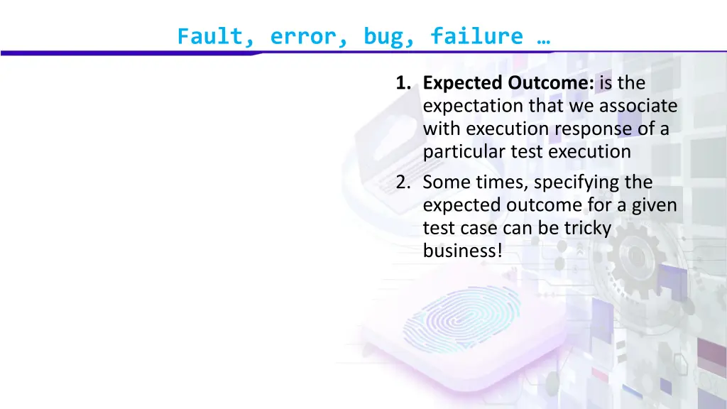 fault error bug failure 6