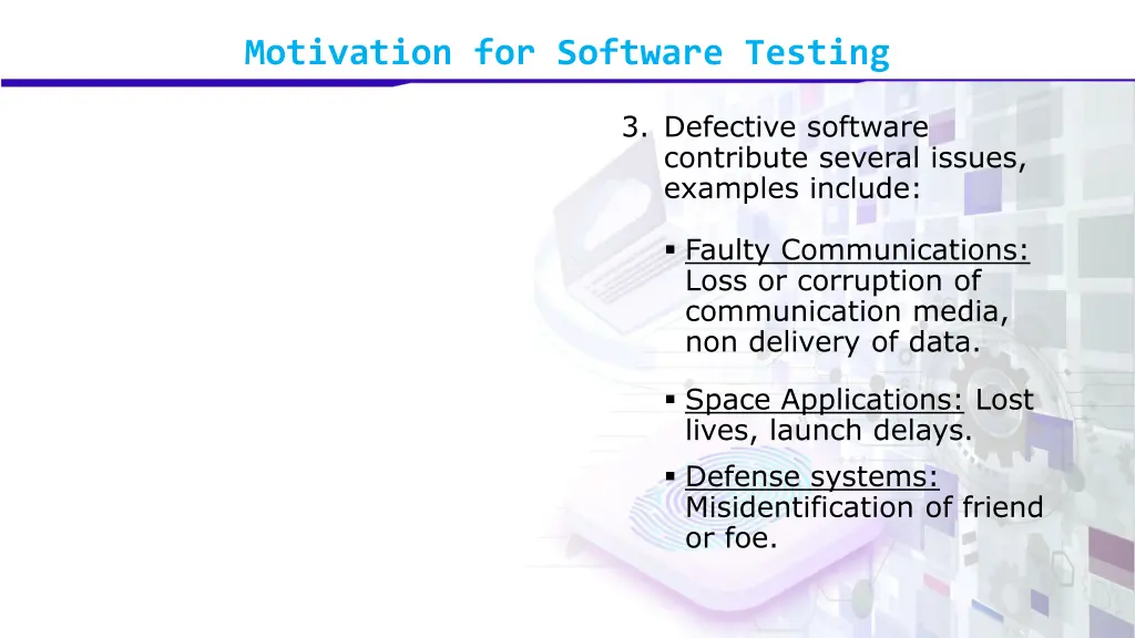 motivation for software testing 5